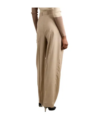 Peter Do Wool-blend Pants In Transparent