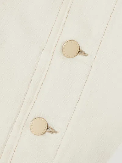 L'agence Stretch-denim Jacket In White