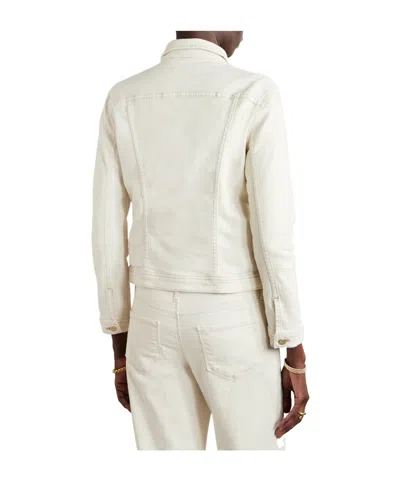 L'agence Stretch-denim Jacket In White