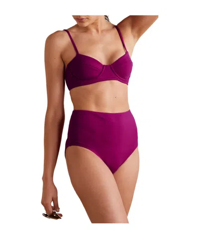 Mara Hoffman Lua Underwired Bikini Top In Purple