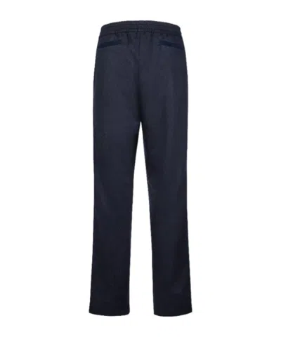 Sease Drawstring Elasticated-waistband Trousers In Blue
