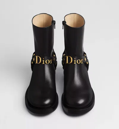 Dior Bolt Ankle Boot In Black