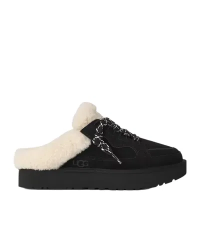 Ugg Round-toe Mules In Black