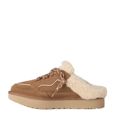 Ugg Suede Lowmel Mules In Brown