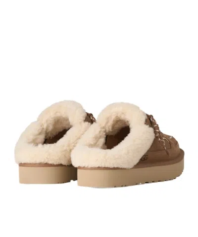 Ugg Suede Lowmel Mules In Brown