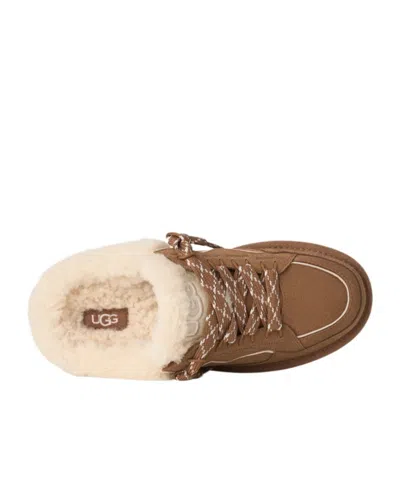 Ugg Suede Lowmel Mules In Brown