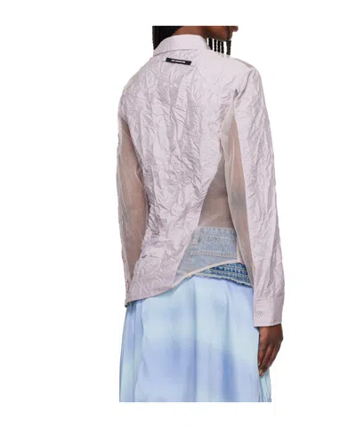 Andersson Bell Pleated And Twisted Shirt In Pattern