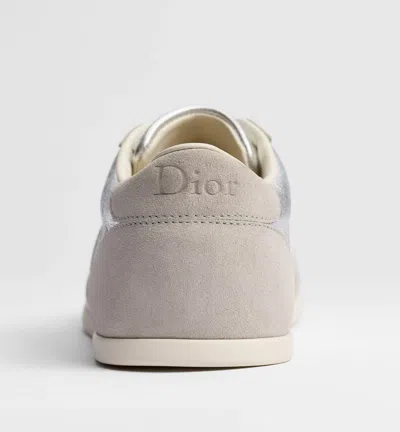 Dior Ribbon Sneaker In Silver