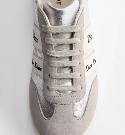 Dior Ribbon Sneaker In Silver