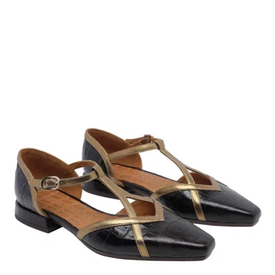 Chie Mihara Square-toe Flats In Black