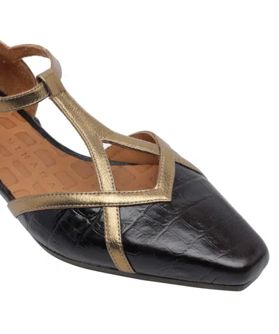 Chie Mihara Square-toe Flats In Black