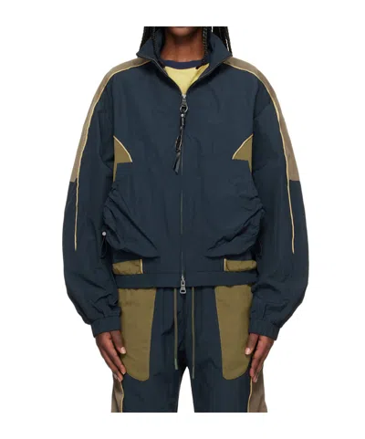 Andersson Bell Patchwork Jacket In Blue