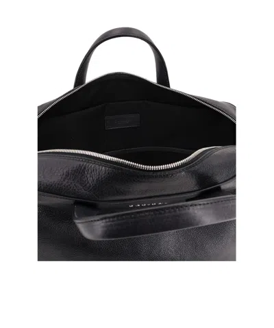 Orciani Zipper Briefcase In Black