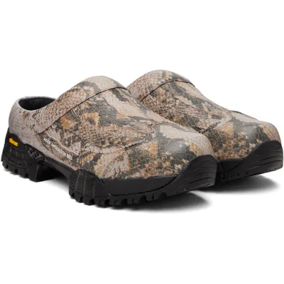 Andersson Bell Snake-print Embossed Mules In Multi