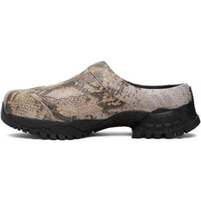 Andersson Bell Snake-print Embossed Mules In Multi