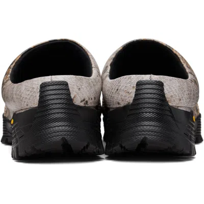 Andersson Bell Snake-print Embossed Mules In Multi