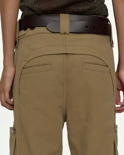 Andersson Bell Patchwork Cargo Pants In Beige