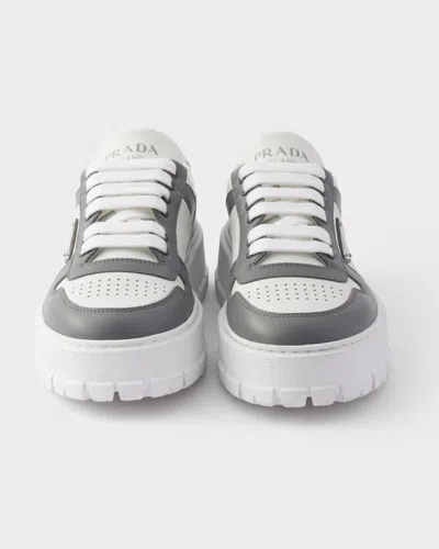 Prada Leather Sneakers In White