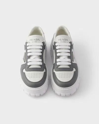 Prada Leather Sneakers In White