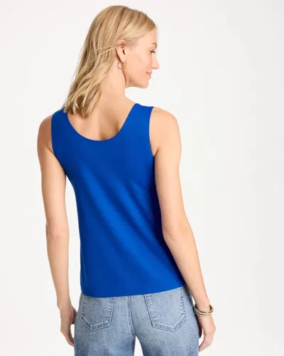 Chico's Microfiber Tank In Planetary Blue In Planetary Blue