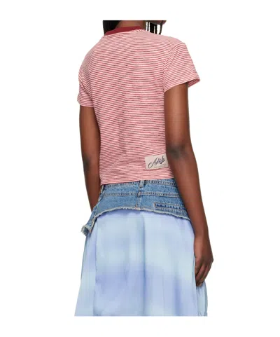 Andersson Bell Essential Heart Message Striped Tee In Multi