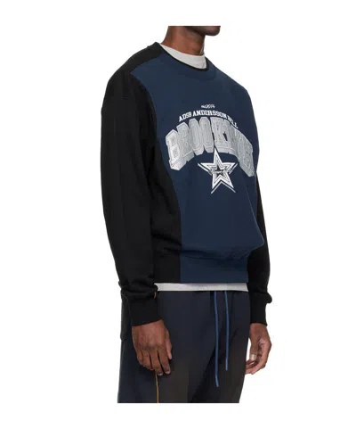 Andersson Bell Logo Layered Sweatshirt In Multi
