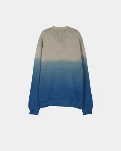 Andersson Bell Gradient Henley Collar Sweater In Multi