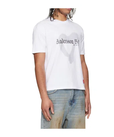 Andersson Bell Heart-patterned T-shirt In Multi