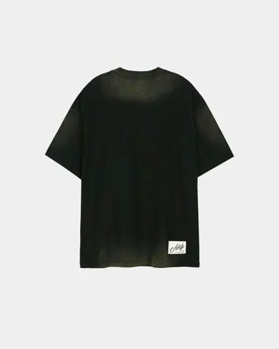 Andersson Bell Black Essential Spray Wash Heart Message T-shirt In Black