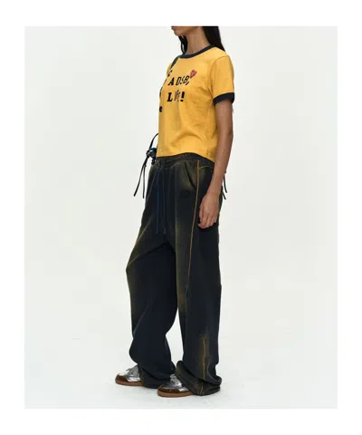 Andersson Bell Crew Neck T-shirt In Gold
