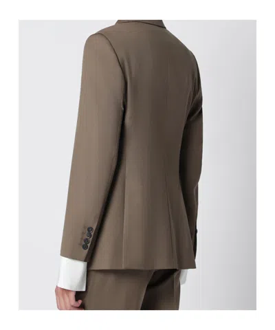 Max Mara Double-breasted Coat In Brown