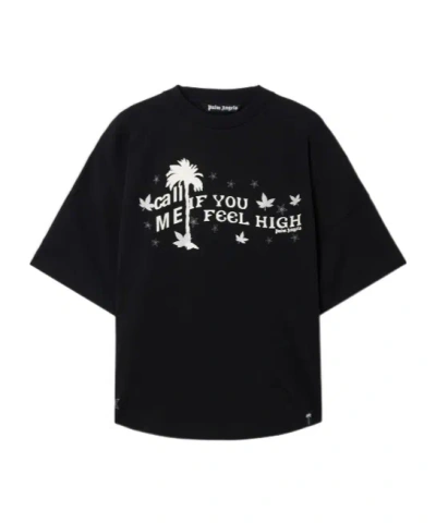 Palm Angels Feel High Oversized T-shirt In Black
