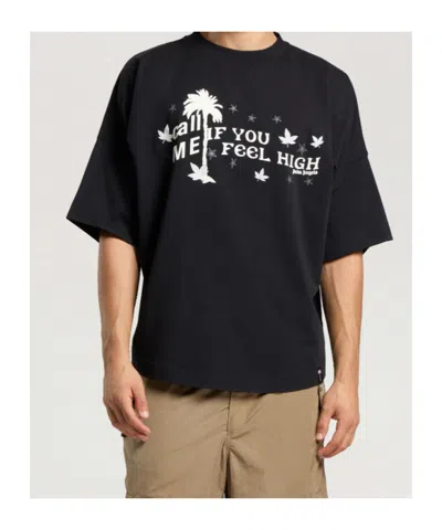 Palm Angels Feel High Oversized T-shirt In Black