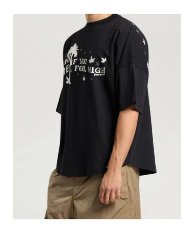 Palm Angels Feel High Oversized T-shirt In Black