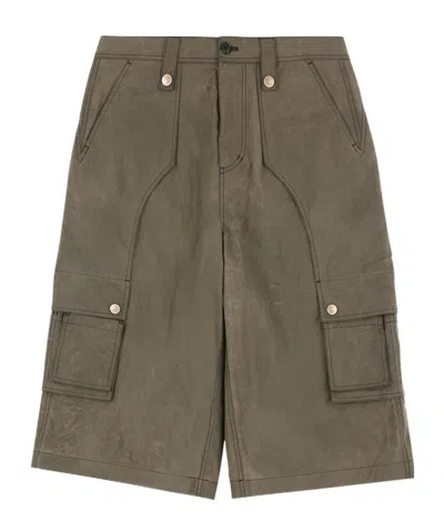 Andersson Bell Carpender Multi-pocket Cargo Shorts In Brown