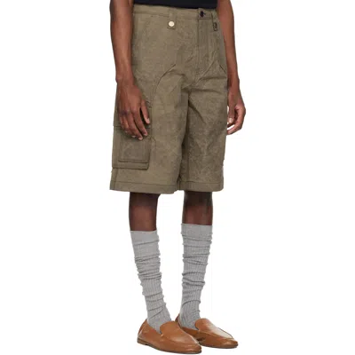 Andersson Bell Carpender Multi-pocket Cargo Shorts In Brown