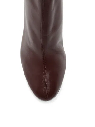 Paris Texas Lidia Leather Ankle Boots In Red