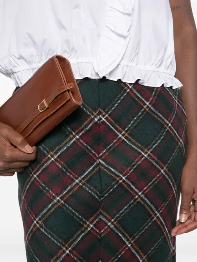N°21 Tartan-pattern Midi Skirt In Multi