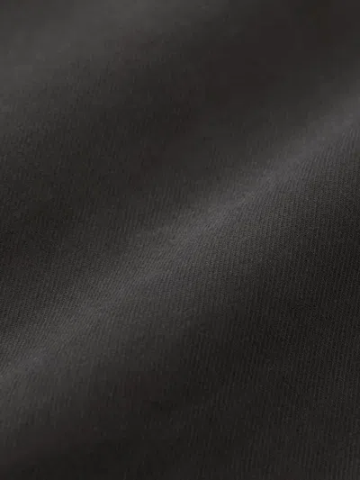 Studio Nicholson Cotton Concealed Placket Overshirt In Black