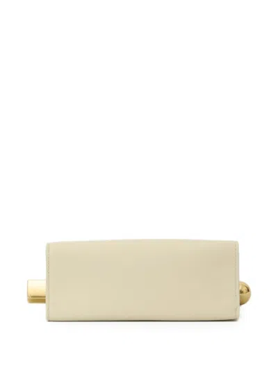 Jacquemus Rolled Top Rectangular Shoulder Bag In White