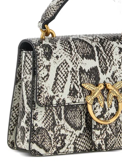 Pinko Mini Love One Light Shoulder Bag In Black