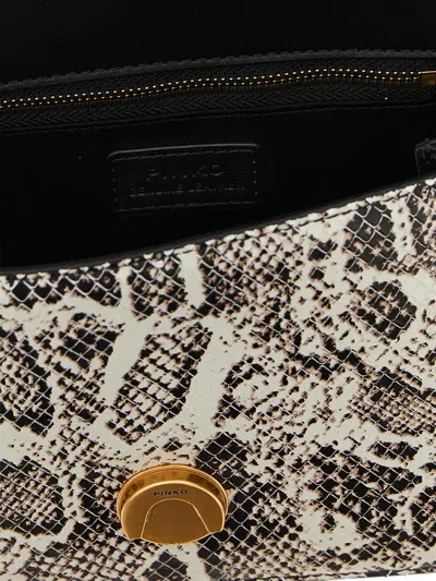 Pinko Mini Love One Light Shoulder Bag In Black