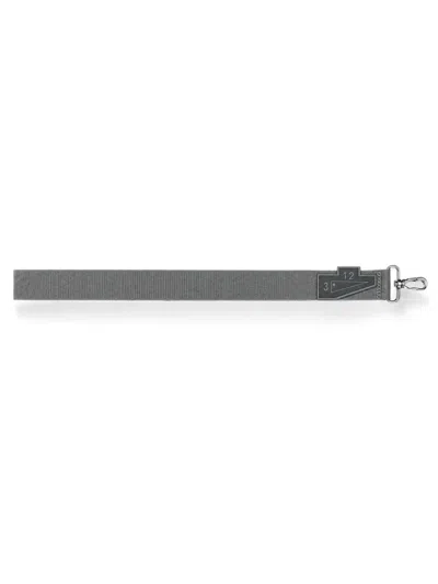 A-cold-wall* Webbing-strap Logo-patch Lanyard In Gray