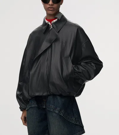 Loewe Nappa Lambskin Leather Jacket In Black