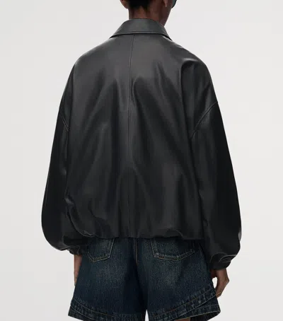 Loewe Nappa Lambskin Leather Jacket In Black
