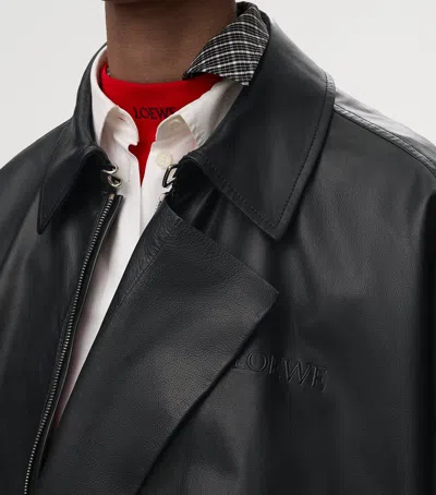 Loewe Nappa Lambskin Leather Jacket In Black