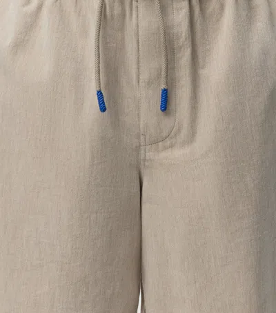 Loewe Layered Drawstring Shorts In Neutral