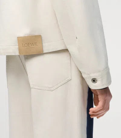 Loewe Two-tone Denim Jacket In Multi
