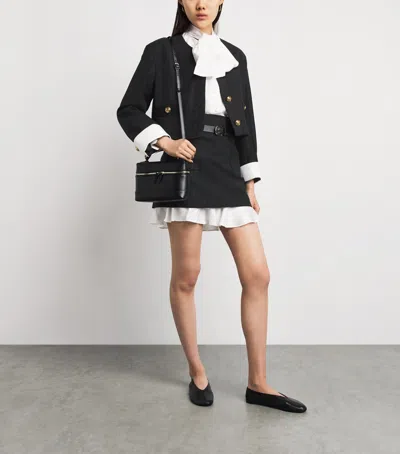 Sandro Paris Cropped Tailored Jacket In Black