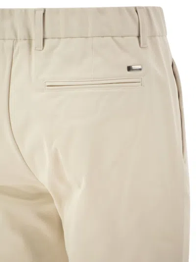 Herno Technical Fabric Drawstring Trousers In Neutral